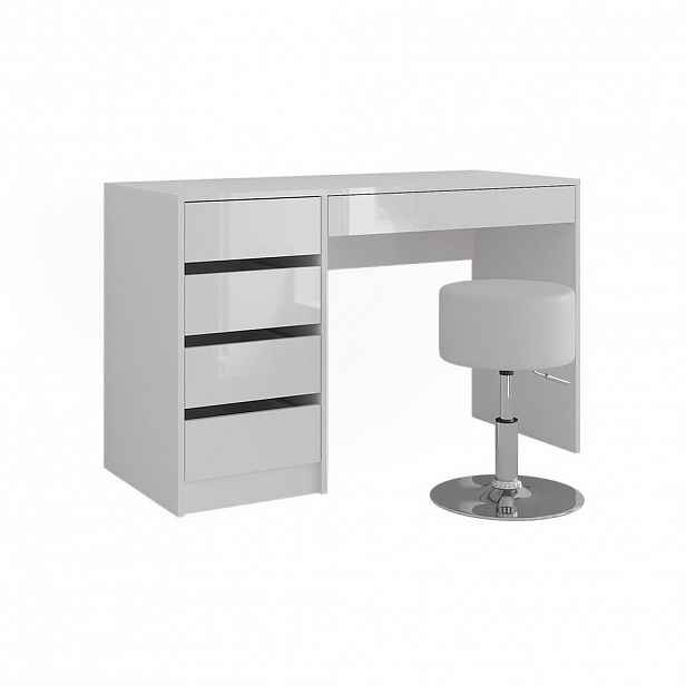 Vicco TOALETNÍ STOLEK Sherry Bílá/bílý vysoký lesk 119.8 cm se stolicí
