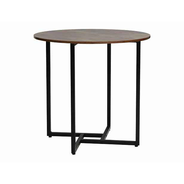 Kulatý jídelní stůl ALTO II 80 cm, dekor rustikálně hnědá