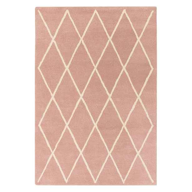 Růžový ručně tkaný vlněný koberec 80x150 cm Albany – Asiatic Carpets