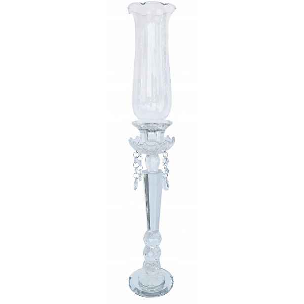 Skleněný svícen 56 cm 6733-L