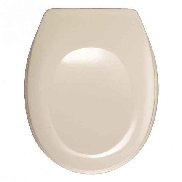 Světle růžové WC sedátko Wenko Bergamo, 44,4 x 37,3 cm