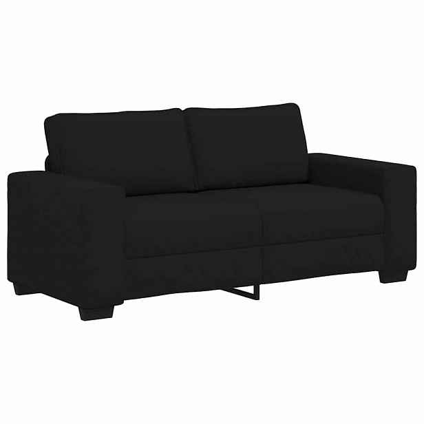 vidaXL Pohovka pro 2 osoby černá 180x77x82 cm látka