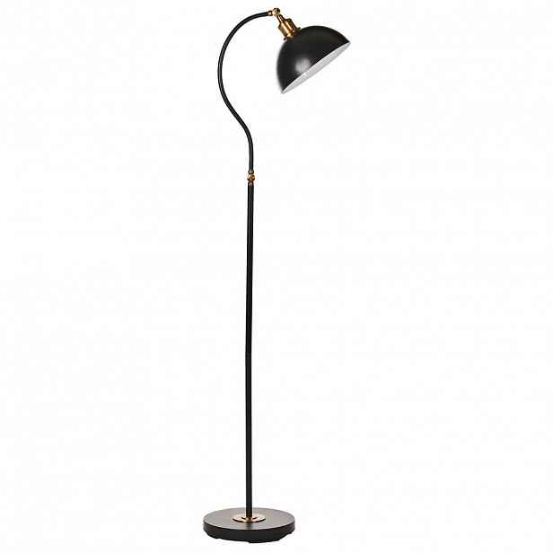 Beliani STOJACÍ LAMPA Černá/Bílá/Zlatá Lennon