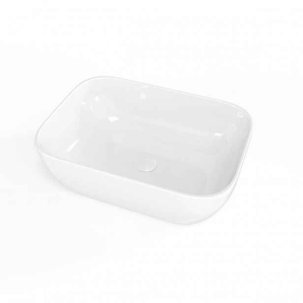 Umyvadlo na desku SAT Infinitio 45,5x32,5 cm bez přepadu SATINF4532