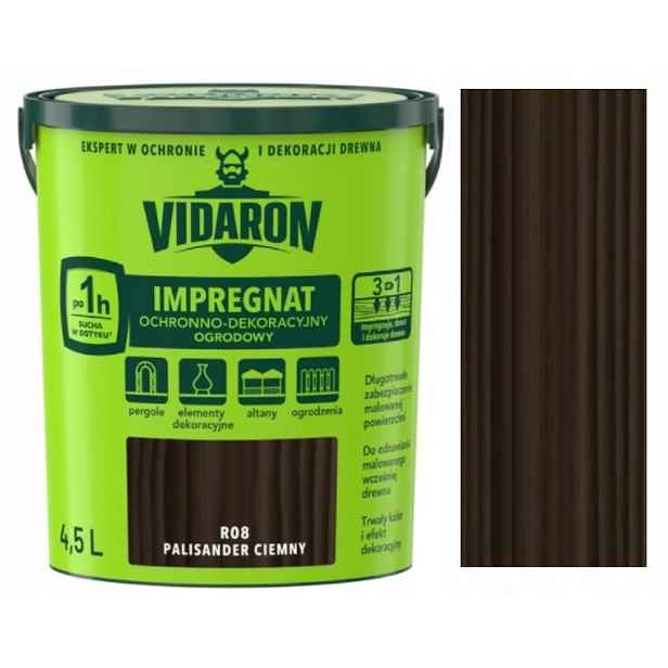Vidaron Zahradní Impregnace 4,5 L Palisandr Tmavý