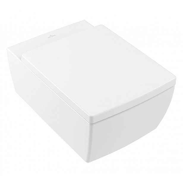 Villeroy & Boch Memento 2.0 - Závěsné WC, zadní odpad, DirectFlush, CeramicPlus, alpská bílá 4633R0R1