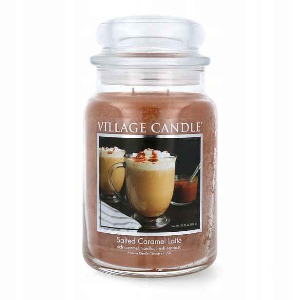 Velká svíčka Salted Caramel Latté Village Candle