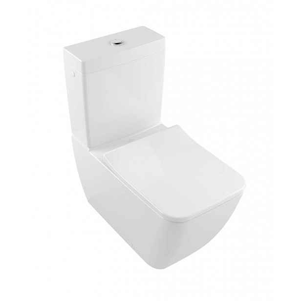 Villeroy & Boch Venticello - WC kombi mísa, Vario odpad, DirectFlush, CeramicPlus, alpská bílá 4612R0R1