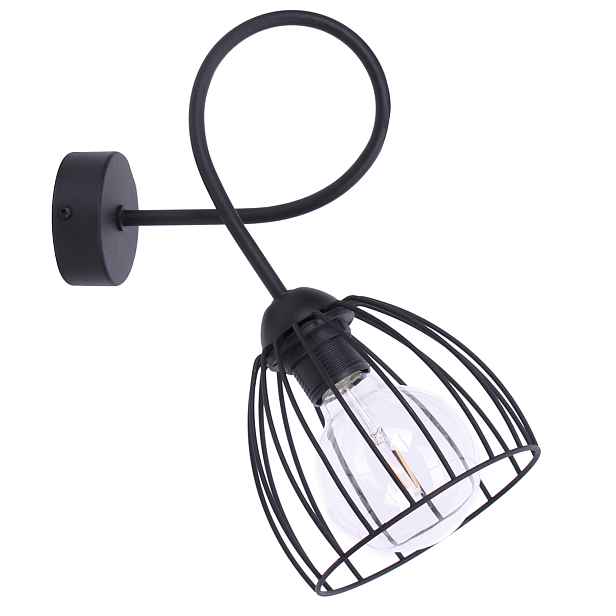 Kovová nástěnná lampa Loft ve dvou barvách Led