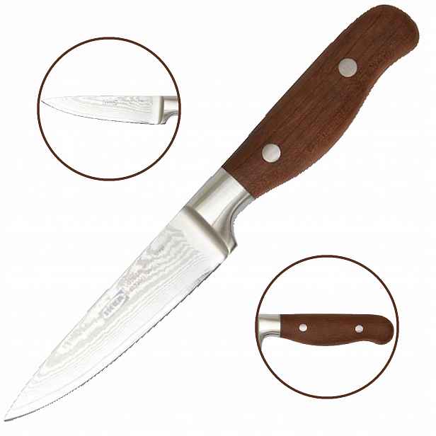 Nůž na zeleniny ovoce ocel damascénská nerezová VG-10 Ikea Briljera 9 cm