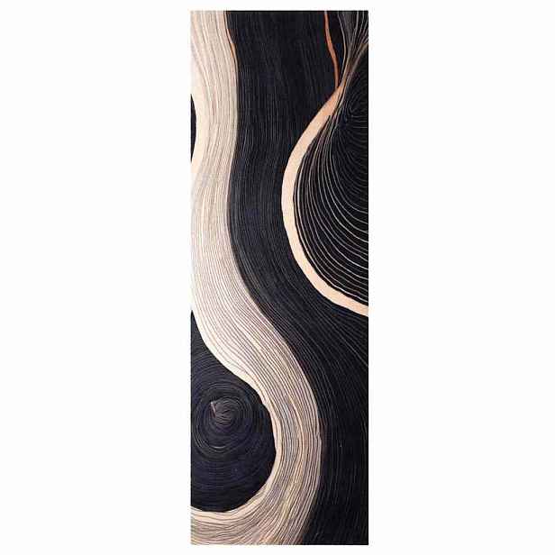 vidaXL Kuchyňský koberec Černá 180 x 60 cm samet