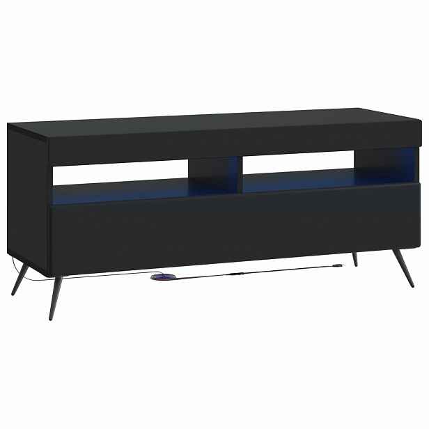vidaXL LED TV skříň Černá Kompozitní dřevo