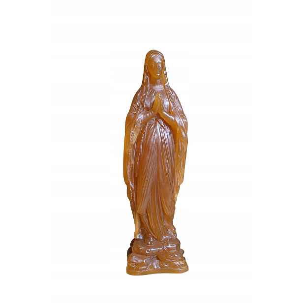 Figurka Božské Matky Z Lourdes 30 CM Medová Devocionálie Francie