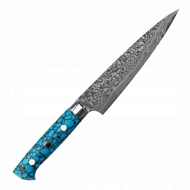 Takeshi Saji Btq R-2 Black Ručně kovaný japonský ostrý Nůž Univerzální 15 cm