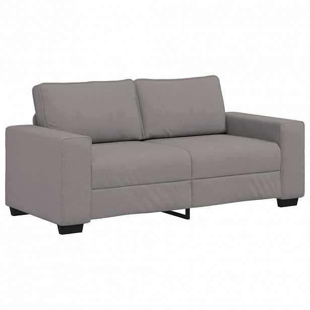 vidaXL Dvoumístná pohovka taupe 180 x 77 x 82 cm látka