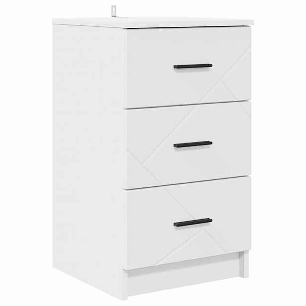 vidaXL Noční skříňka Bílá 38 x 38 x 66 cm Kompozitní dřevo