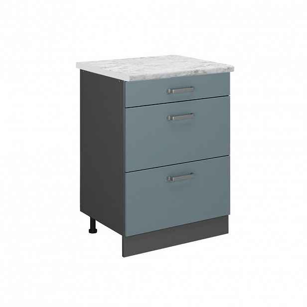 Vicco SPODNÍ SKŘÍŇKA KUCHYŇSKÉ LINKY R-Line Modrošedá 60 cm PD Mramor