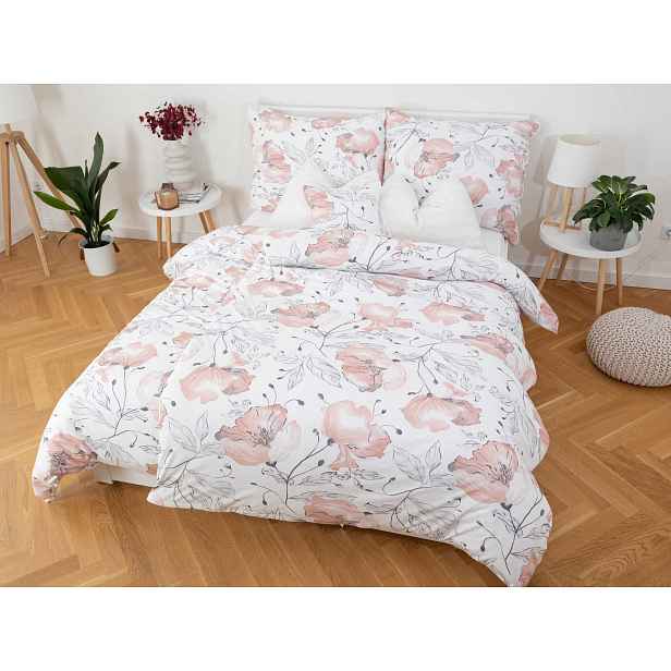 MKLuzkoviny.cz Francouzské povlečení Mako jersey – Elodie - 220 × 200 cm - 70 x 90 cm