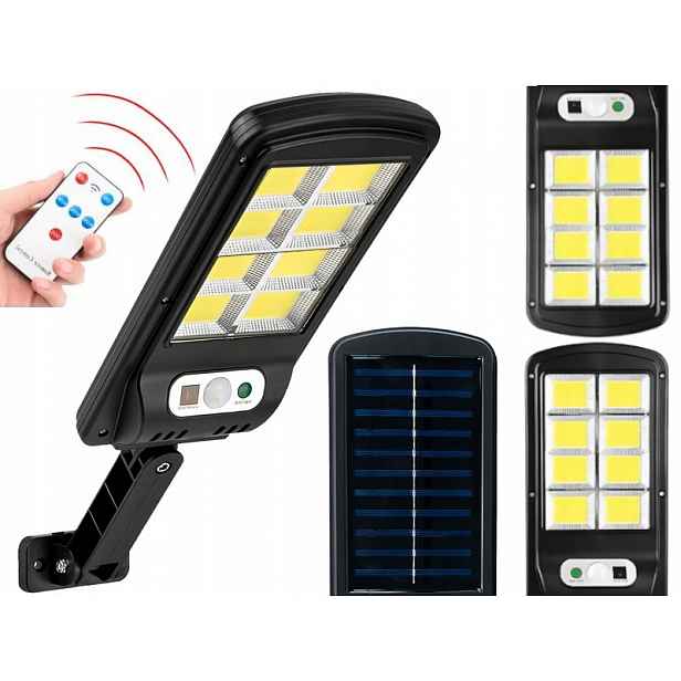 2x Výkonná Solární Zahradní Lampa Led senzor Ovladač