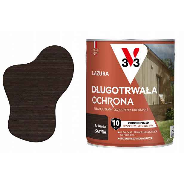 Lazura 10 let ochrany palisandr satén 2.5 l V33