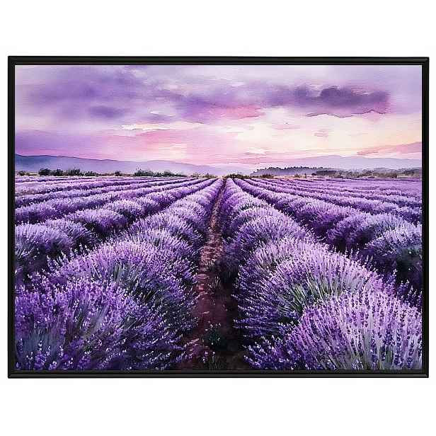 Plakát Rámeček Na Plakát Krajiny Polí, Rastliště Květiny Levandule Fialová 80x60