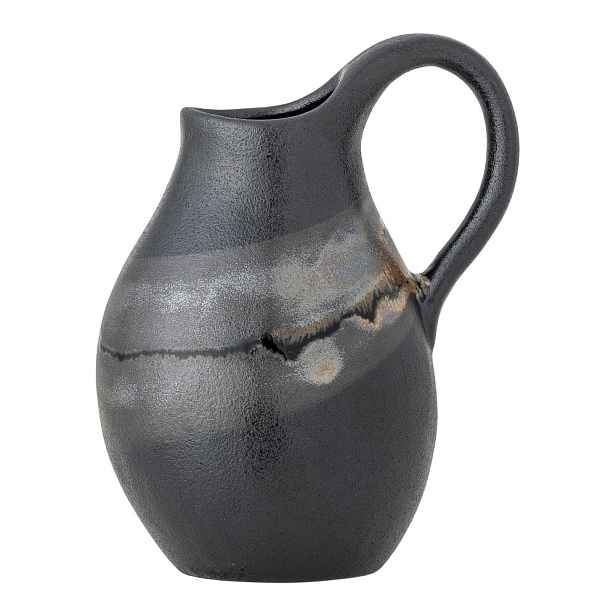 Tmavě šedá váza z kameniny (výška 15 cm) Alvena – Bloomingville