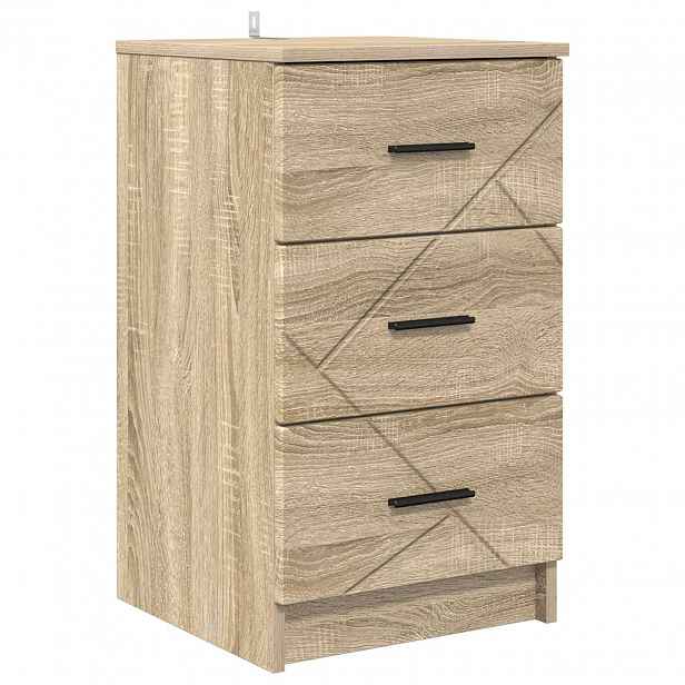 vidaXL Noční skříňka dub sonoma 38 x 38 x 66 cm Kompozitní dřevo
