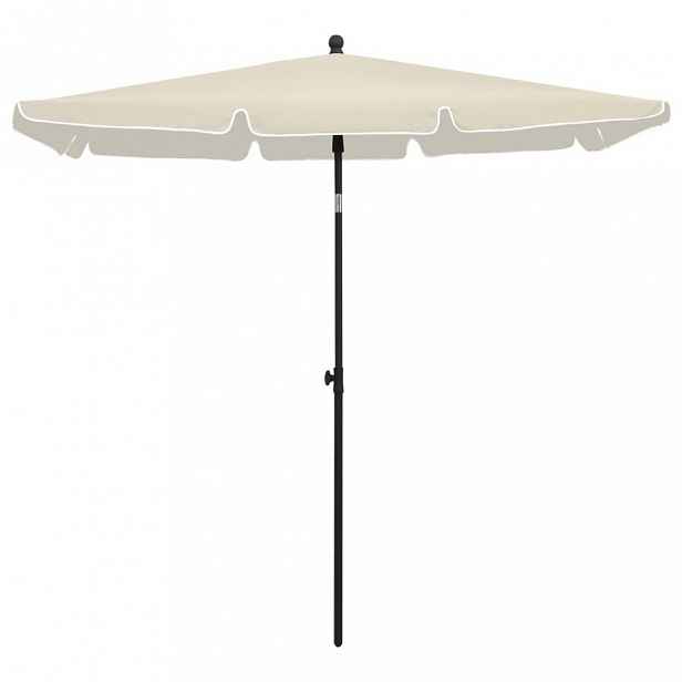 Zahradní slunečník 210 x 140 cm Dekorhome Písková
