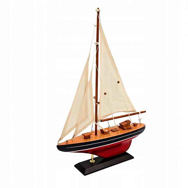 Model plachetní jachty 42 cm Dárek pro námořníka Dekorace Plachetnice