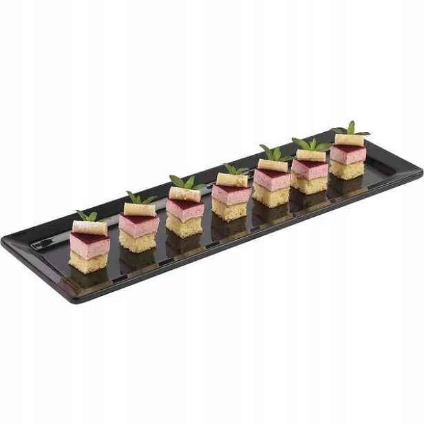 Tác Gn 2/4 melamin 530x162 do stojanu 227772466 sushi černý Aps