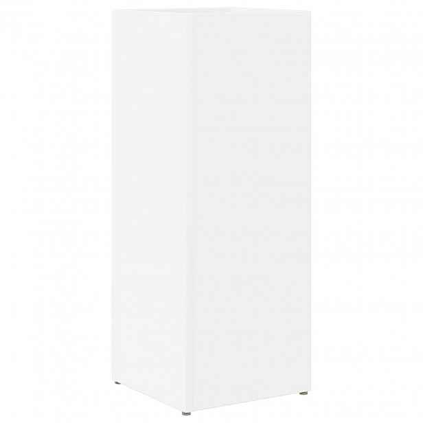 vidaXL Stojan na slunečníky Bílá 25 x 24,5 x 64 cm Kompozitní dřevo