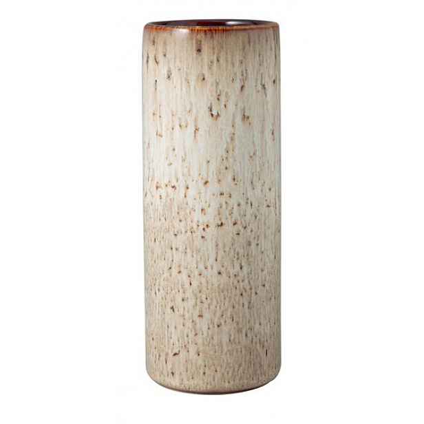Villeroy & Boch Lave Home beige kameninová váza Cylinder, 20 cm