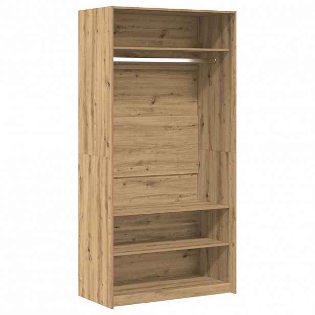 vidaXL Šatní skříň dub artisan 100 x 50 x 200 cm kompozitní dřevo