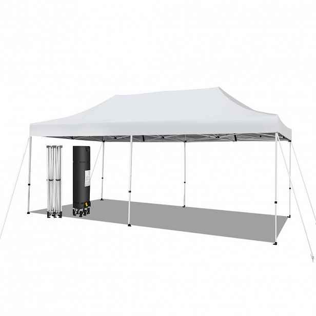 COSTWAY SKLÁDACÍ PAVILON 3x6 m bílý