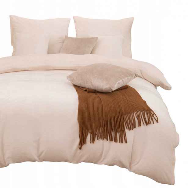 Povlečení z mikrovlákna Medvídek Cozy 220x200 krémové
