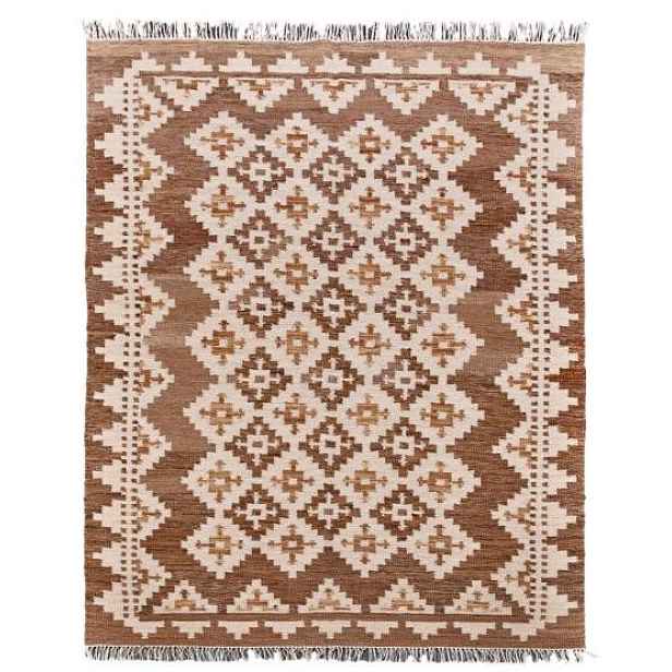 Ručně vázaný kusový koberec M. Kelim DE 2262 Brown Mix, 300x400, hnědá, chodba / předsíň, Diamond Carpets India
