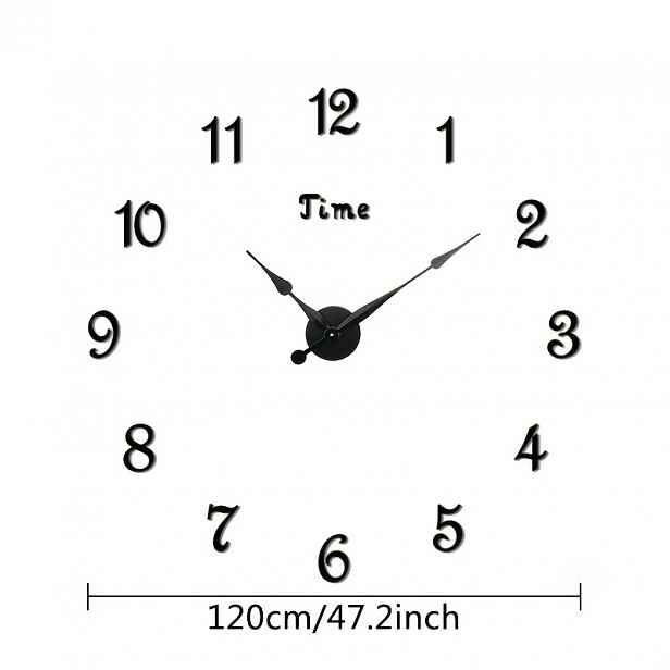 TEMU 1 ks Velké digitální nástěnné hodiny s moderním a minimalistickým designem, bez rámu s nastavitelnou velikostí, tiché fungování, ideální pro