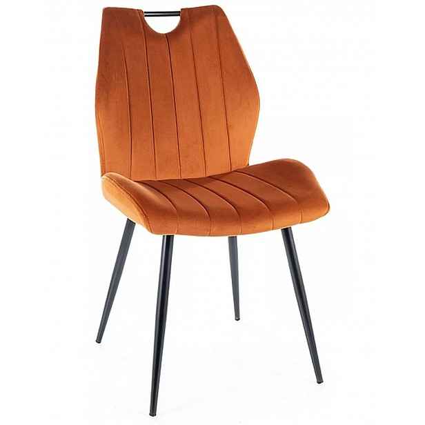Křeslo Arco Velvet skořicové