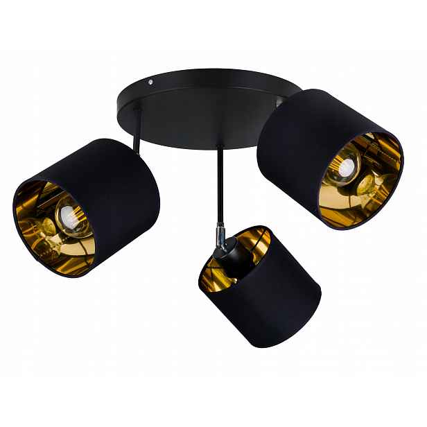 Lampa stropní svítidlo pohyblivý lustr sufiová Abażur zlatá