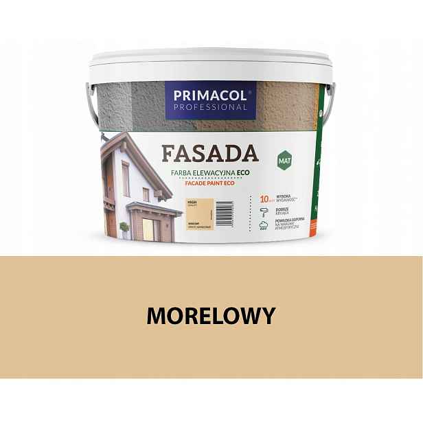 Primacol Fasada Eco Barva Barva 9L Meruňková Matná