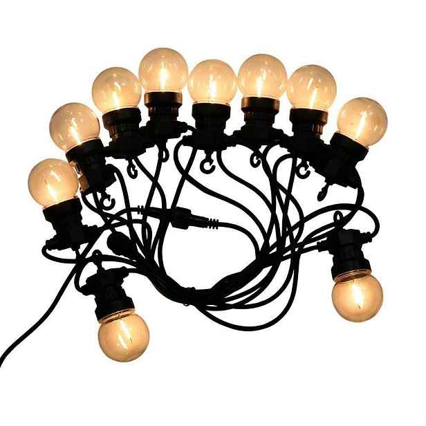 V-tac Zahradní girlanda (šňůra) 5W Led 5 metrů 10 žárovek 0,5W filament