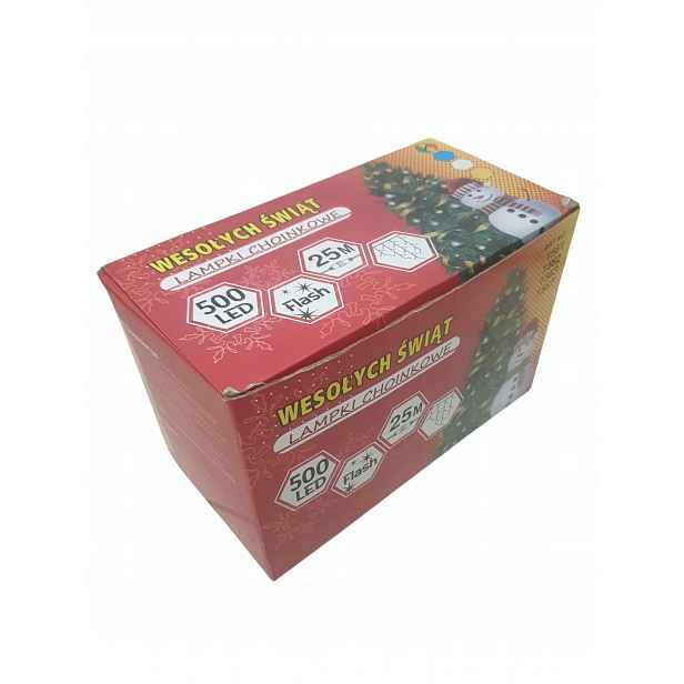 Venkovní Osvětlení Sople 500 Led Flash Multicolor Vánoční Závěs 25 m