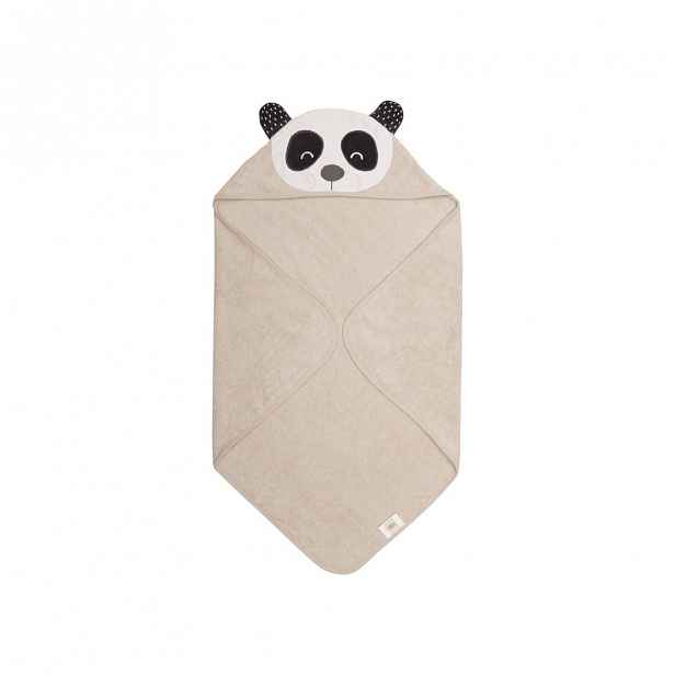Béžový dětský ručník z froté bavlny Södahl Panda