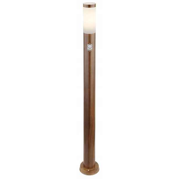 Led sloupkové svítidlo Ploty Bronz 30W 1xE27 Sensor Globo Lighting 12.7 cm