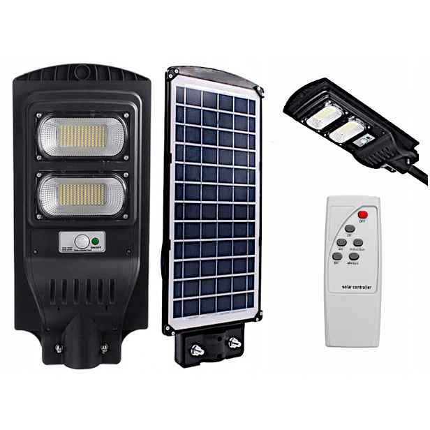 Solární pouliční lampa na příjezdovou cestu Sloup 100W senzor