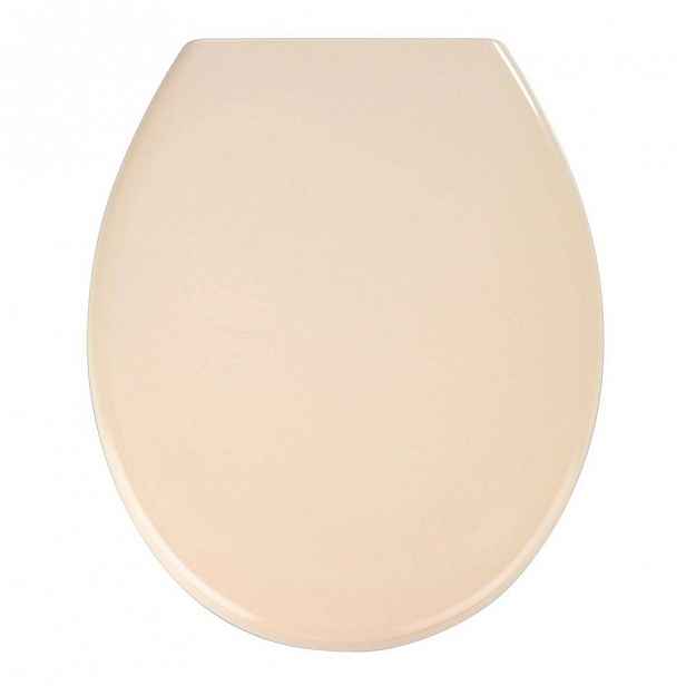 Světle růžové WC sedátko se snadným zavíráním Wenko Premium Ottana, 44,5 x 37,5 cm
