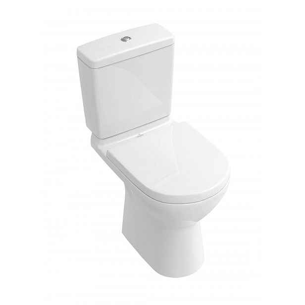 Villeroy & Boch O.novo - WC kombi mísa, zadní odpad, DirectFlush, CeramicPlus, alpská bílá 5661R0R1