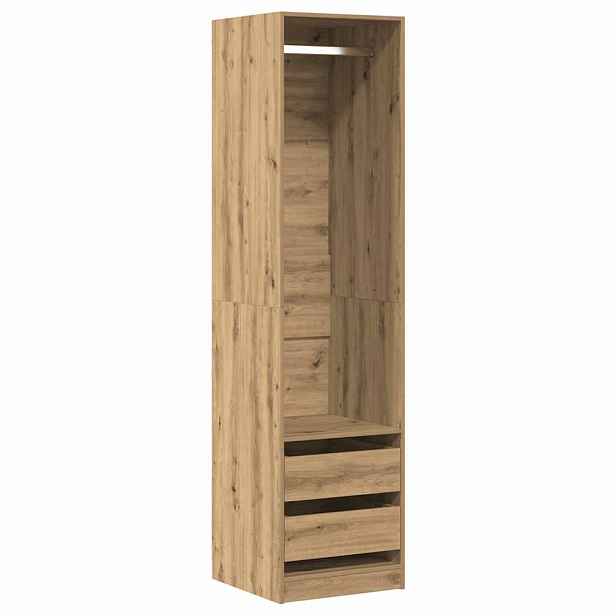 vidaXL Šatní skříň dub artisan 50 x 50 x 200 cm kompozitní dřevo