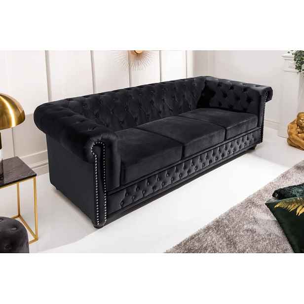 Chesterfield pohovka 3-místná MIDAS Dekorhome
