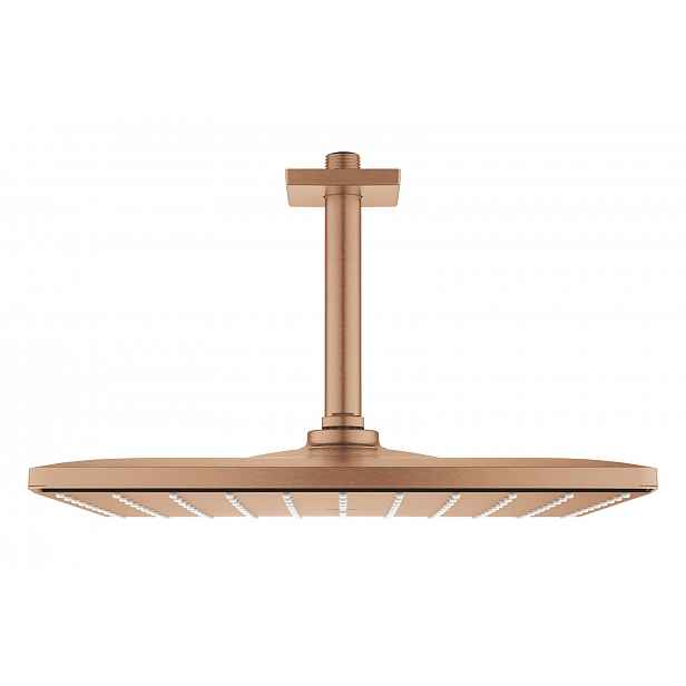 Grohe Rainshower - Hlavová sprcha 310 Mono Cube 9,5 l/min, se stropním ramenem, kartáčovaný Warm Sunset 26566DL0